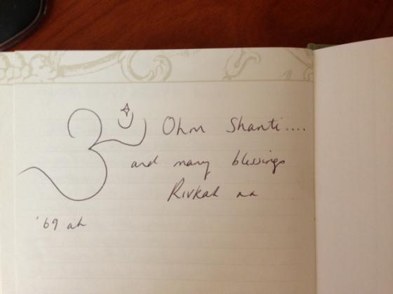 An image of a review from our guest book.